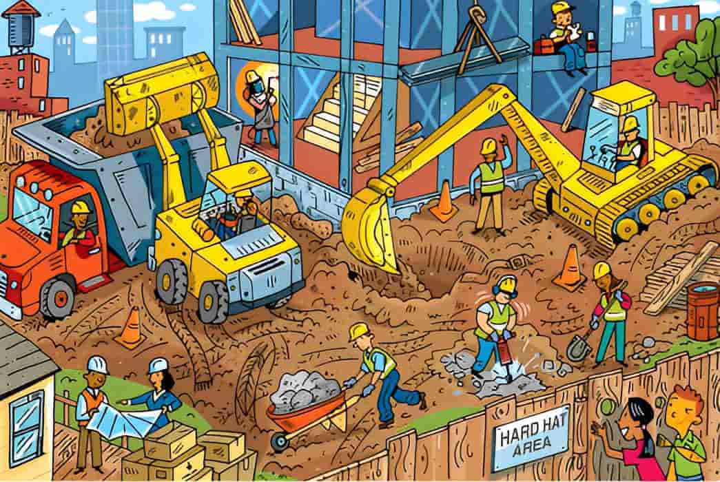 find toothbrush in construction site